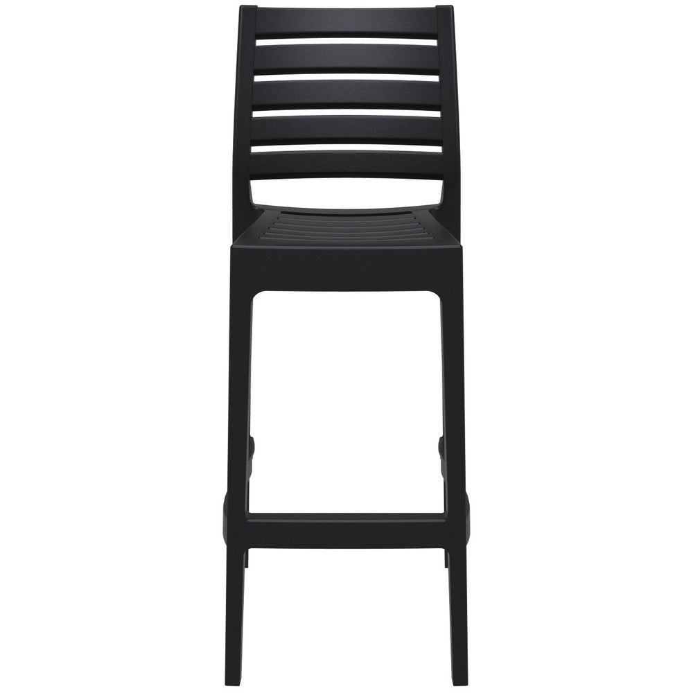 ares resin barstool black