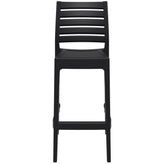 ares resin barstool black