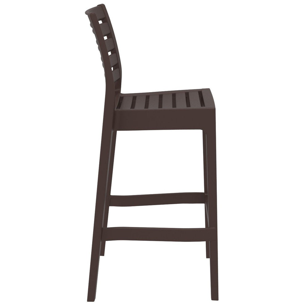 ares resin barstool black