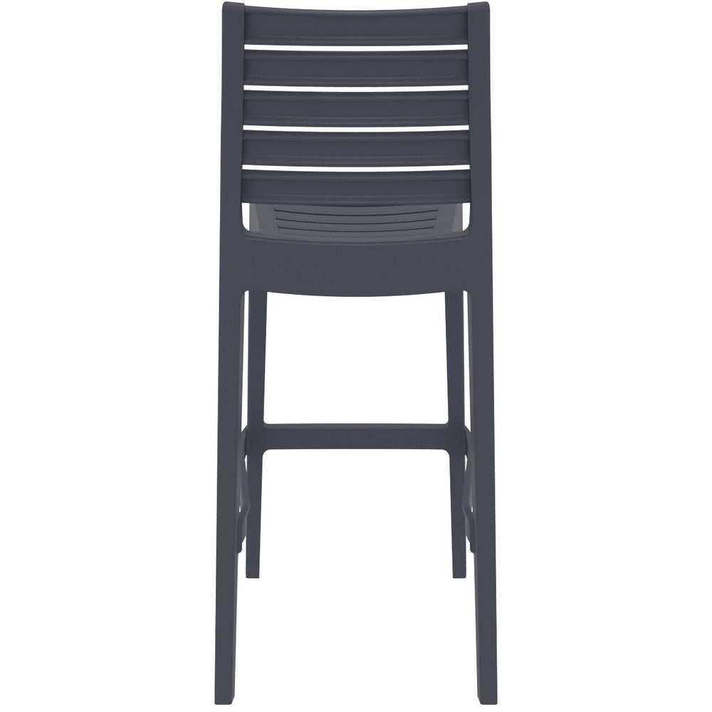 ares resin barstool black