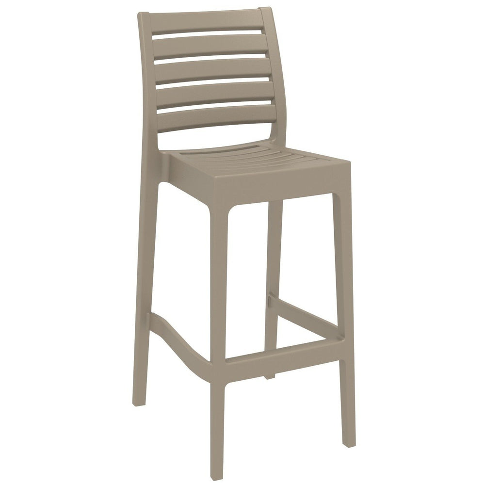 ares resin barstool black