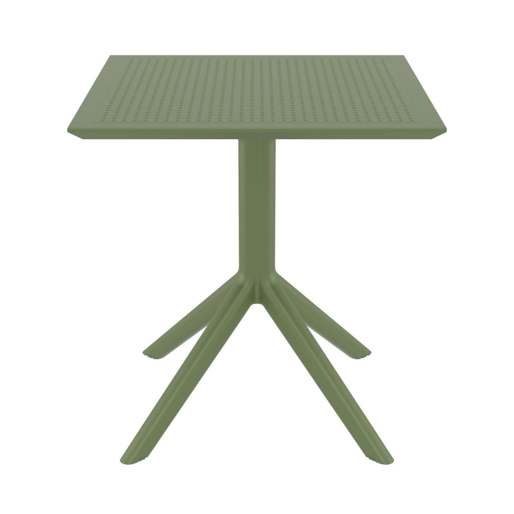 sky square table olive green