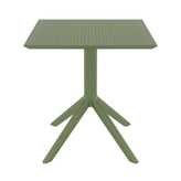 sky square table olive green