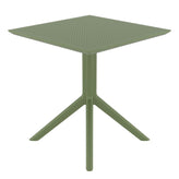 sky square table olive green