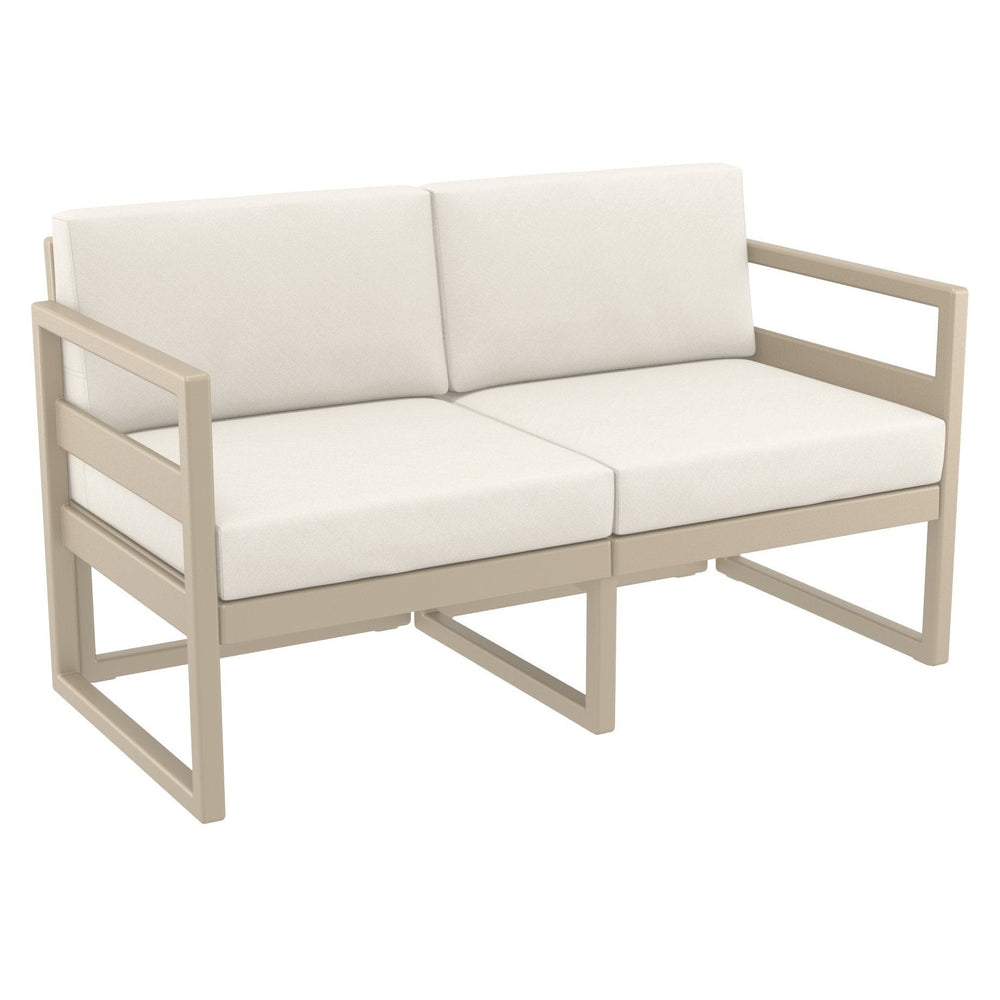 mykonos patio loveseat with sunbrella cushion