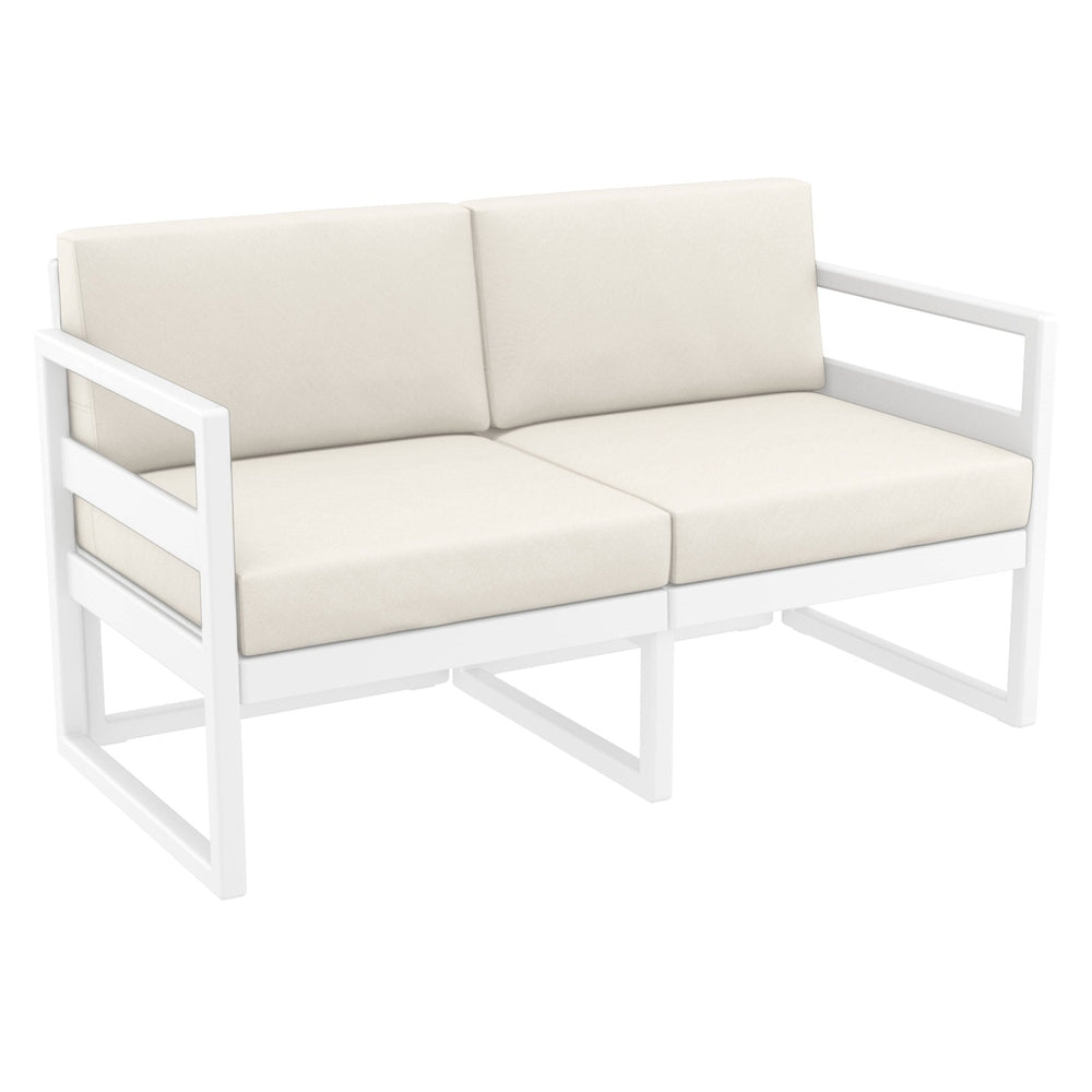 mykonos patio loveseat with sunbrella cushion