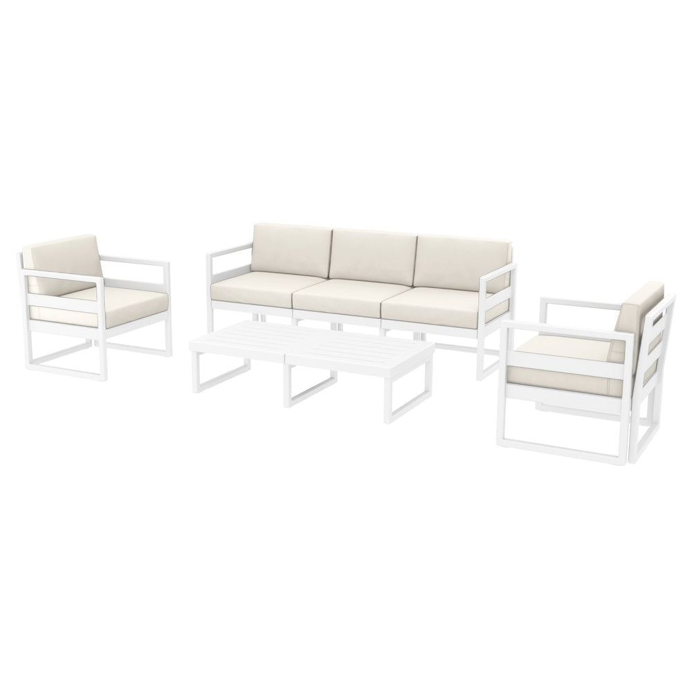 mykonos 5 person lounge set with sunbrella cushion