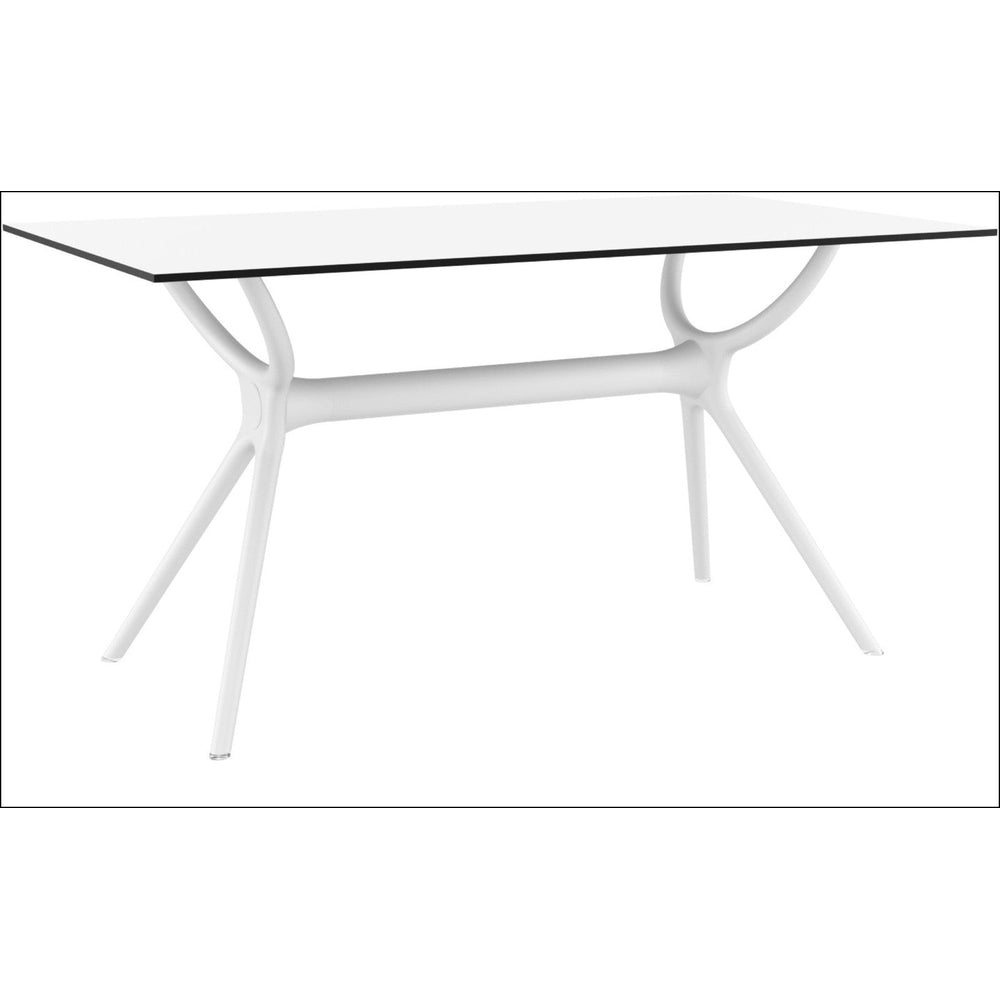 air rectangle table 55 inch white isp705 whi