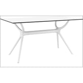 air rectangle table 55 inch white isp705 whi