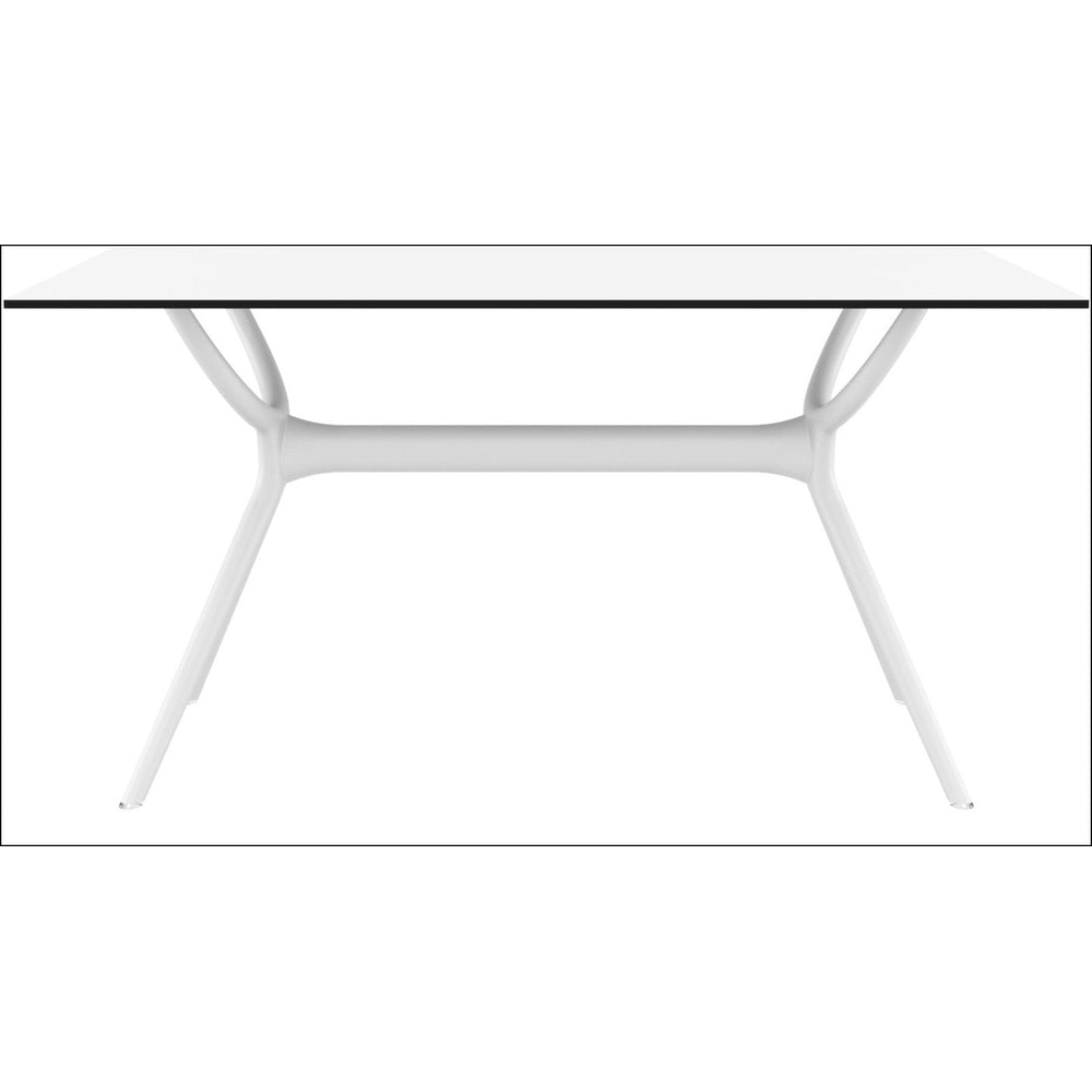 air rectangle table 55 inch white isp705 whi