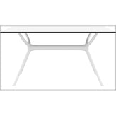 air rectangle table 55 inch white isp705 whi