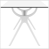 air rectangle table 55 inch white isp705 whi