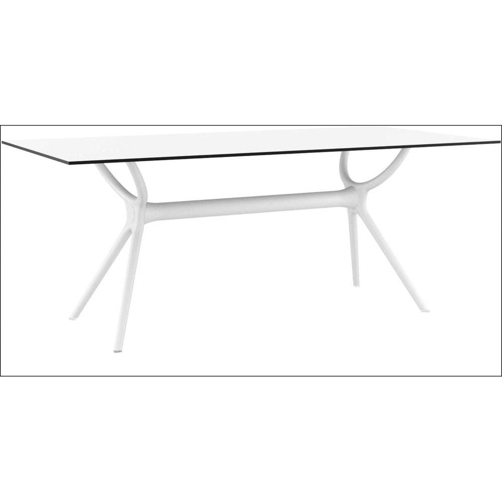 air rectangle table 55 inch white isp705 whi