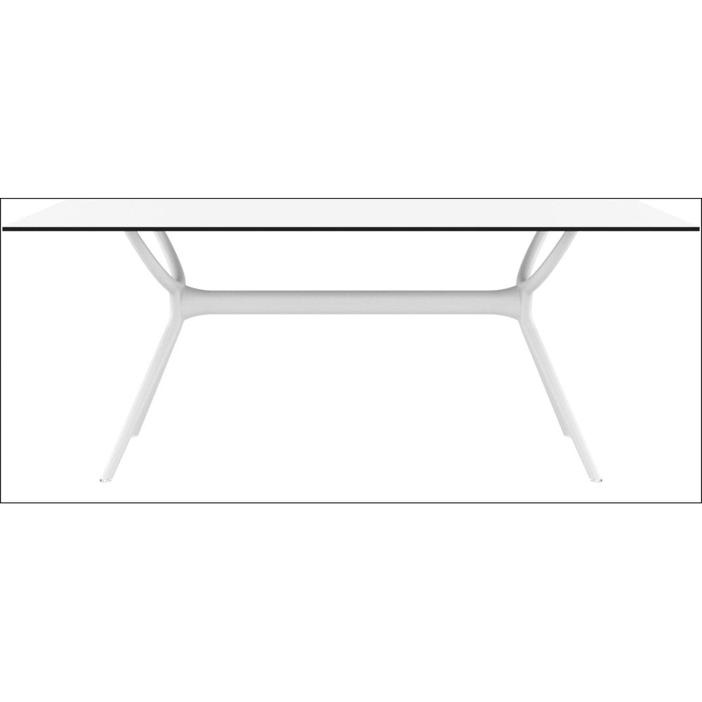 air rectangle table 55 inch white isp705 whi