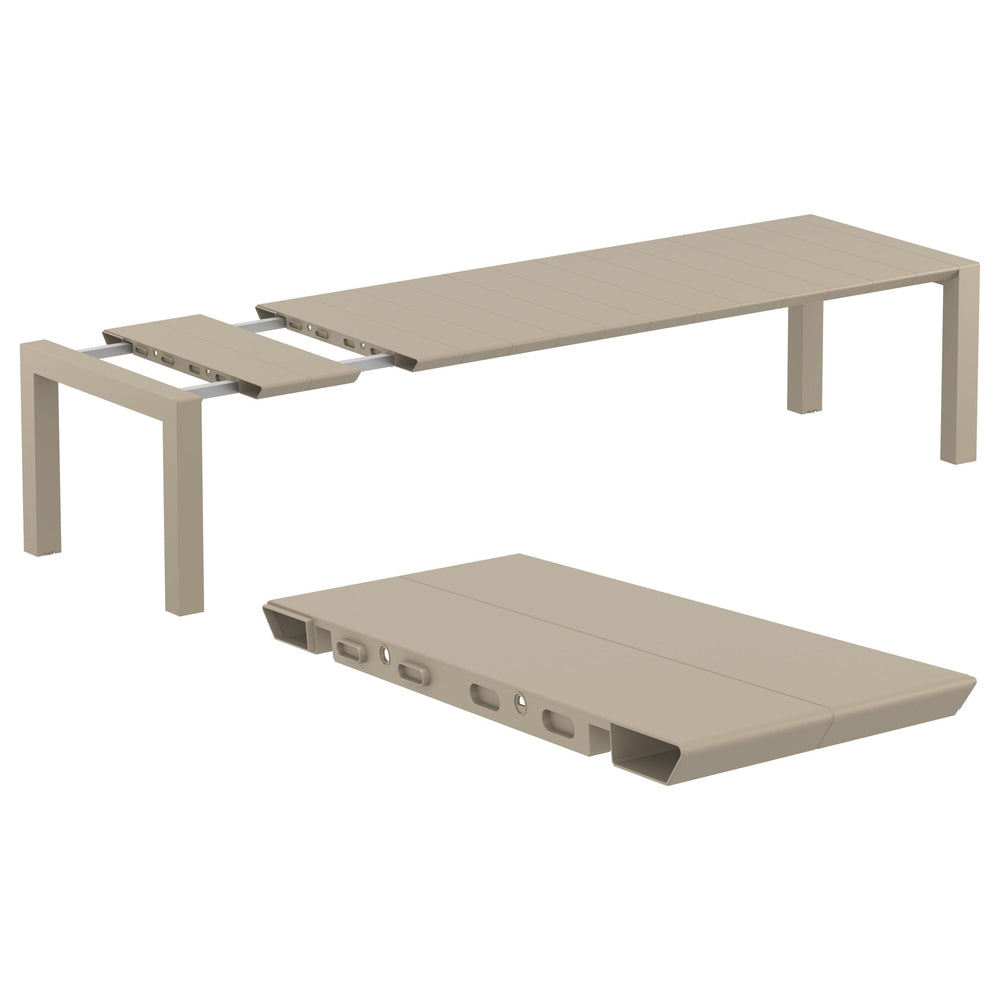 vegas patio xl dining table 102 inch to 118 inch extendable