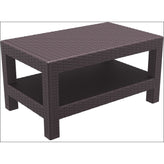 monaco rectangle patio coffee table dark gray