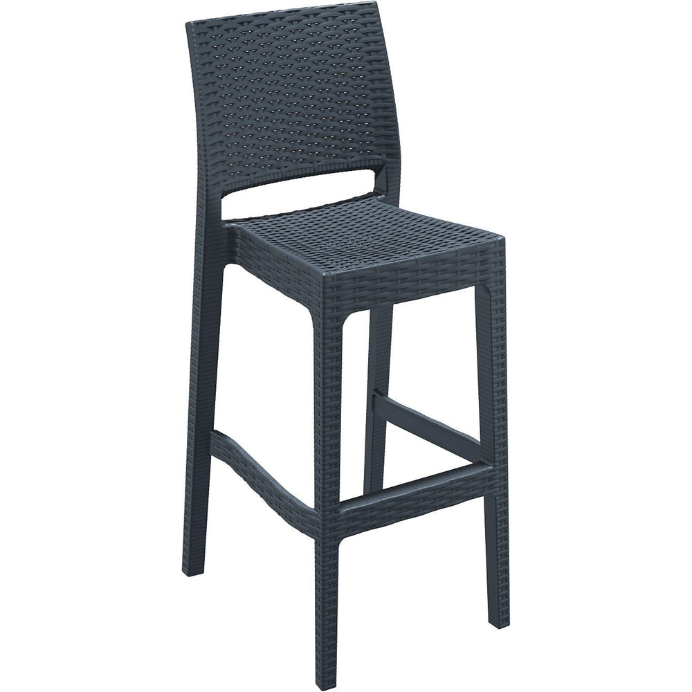 jamaica resin wickerlook barstool brown isp866 br