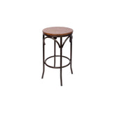 henry cross back backless barstool