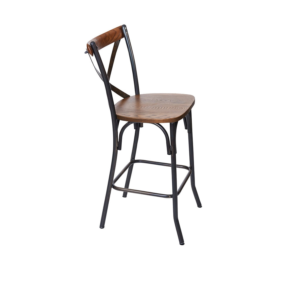 henry cross back counter height stool