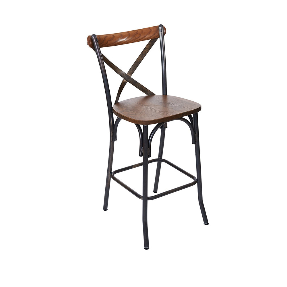 henry cross back counter height stool