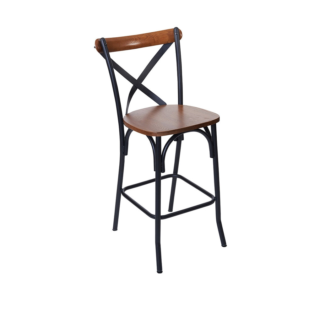 henry cross back counter height stool