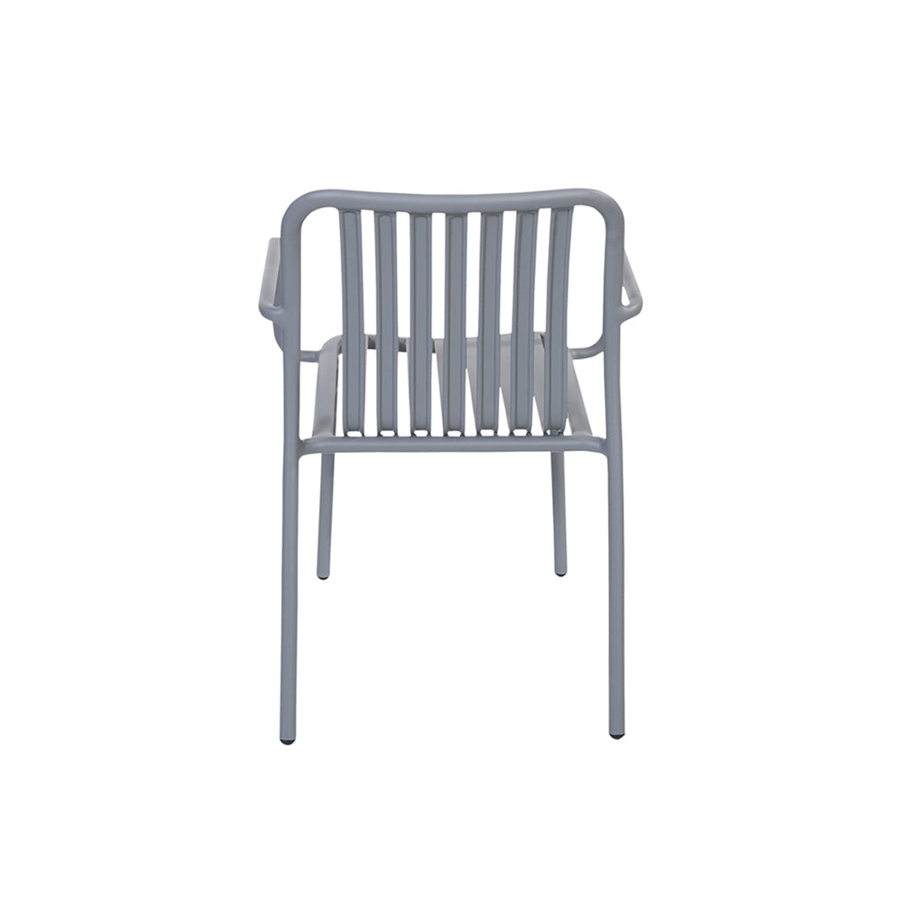 key west vertical slat stacking arm chair