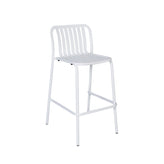 key west vertical slat stacking barstool powder coated aluminum