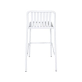 key west vertical slat stacking barstool powder coated aluminum