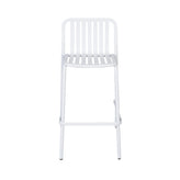 key west vertical slat stacking barstool powder coated aluminum