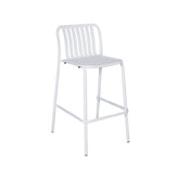 key west vertical slat stacking barstool powder coated aluminum