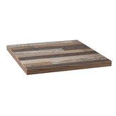 Indoor Laminate Table Top in Rustic Paneling Print