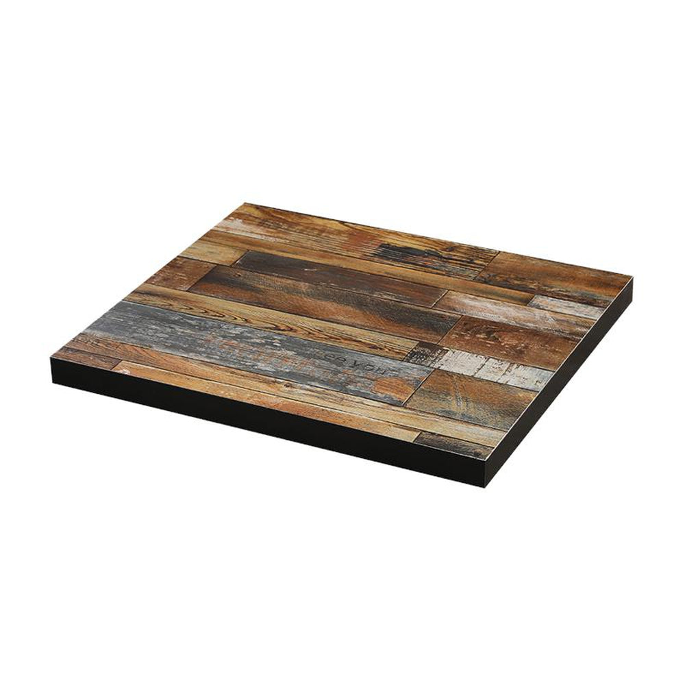 Melamine Table Tops - Reclaimed Barnwood Finish