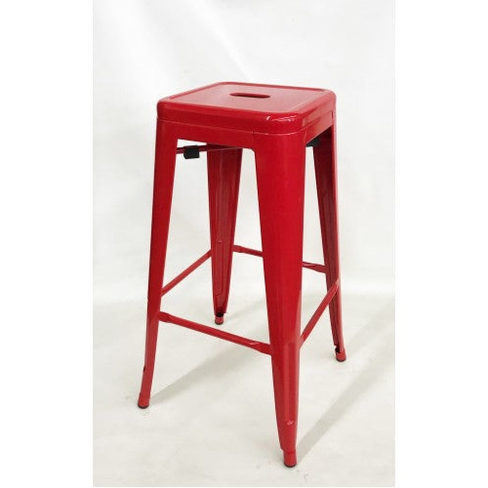 tolix style metal bar stool 1