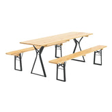 comfort beer garden table and bench set