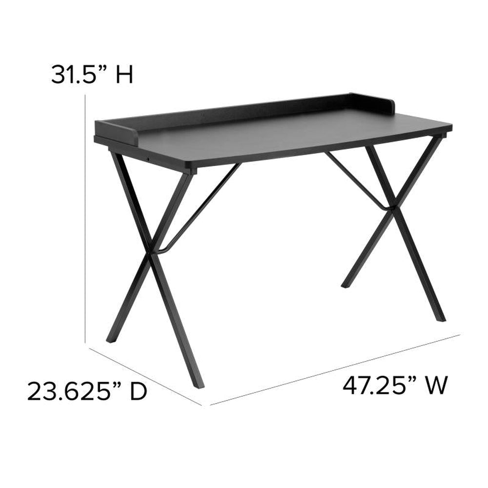 Contemporary Style Computer Desks with Backstop