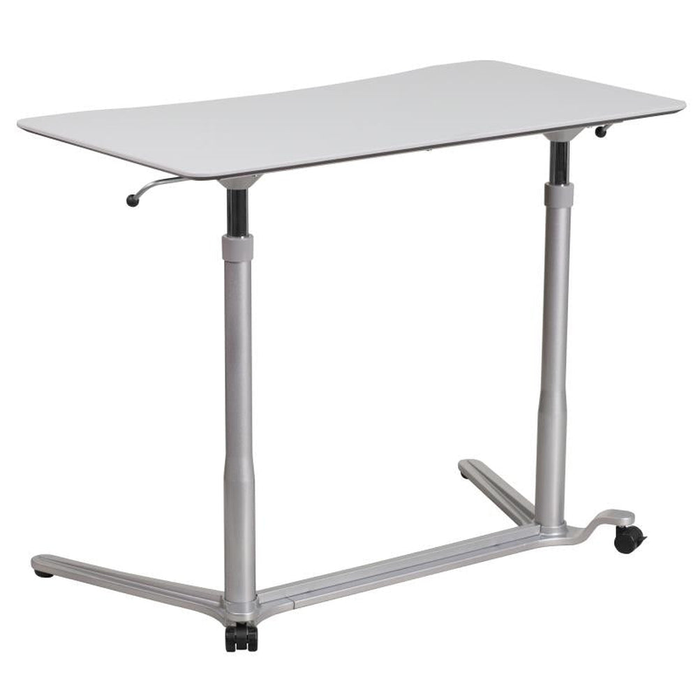 Merritt Sit-Down, Stand-Up Computer Ergonomic Desk with 37''W Top