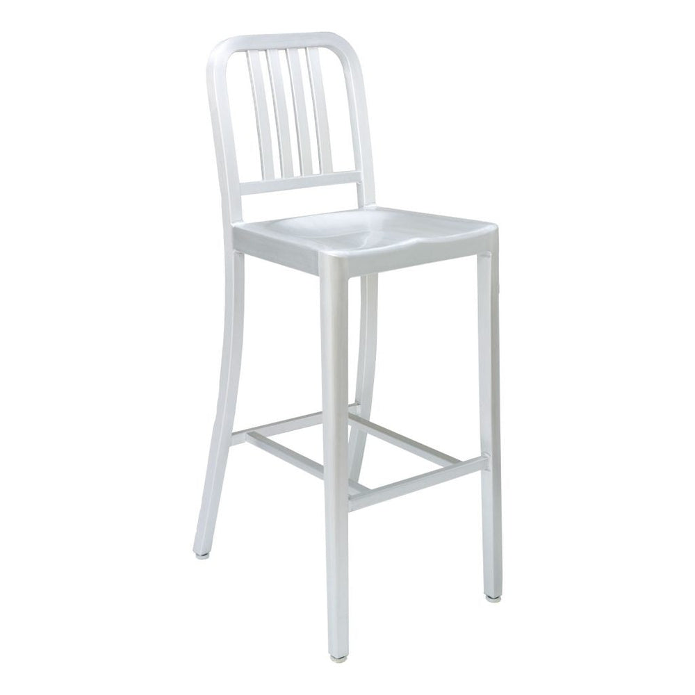 fs aluminum frame barstool silver