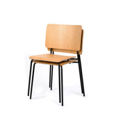 mia chair with black metal base