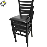 os stackable outdoor ladderback chair