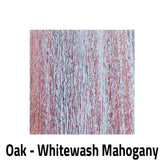 traditional mahogany whitewash tabletop