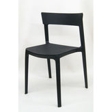 outdoor plastic stackable side chair