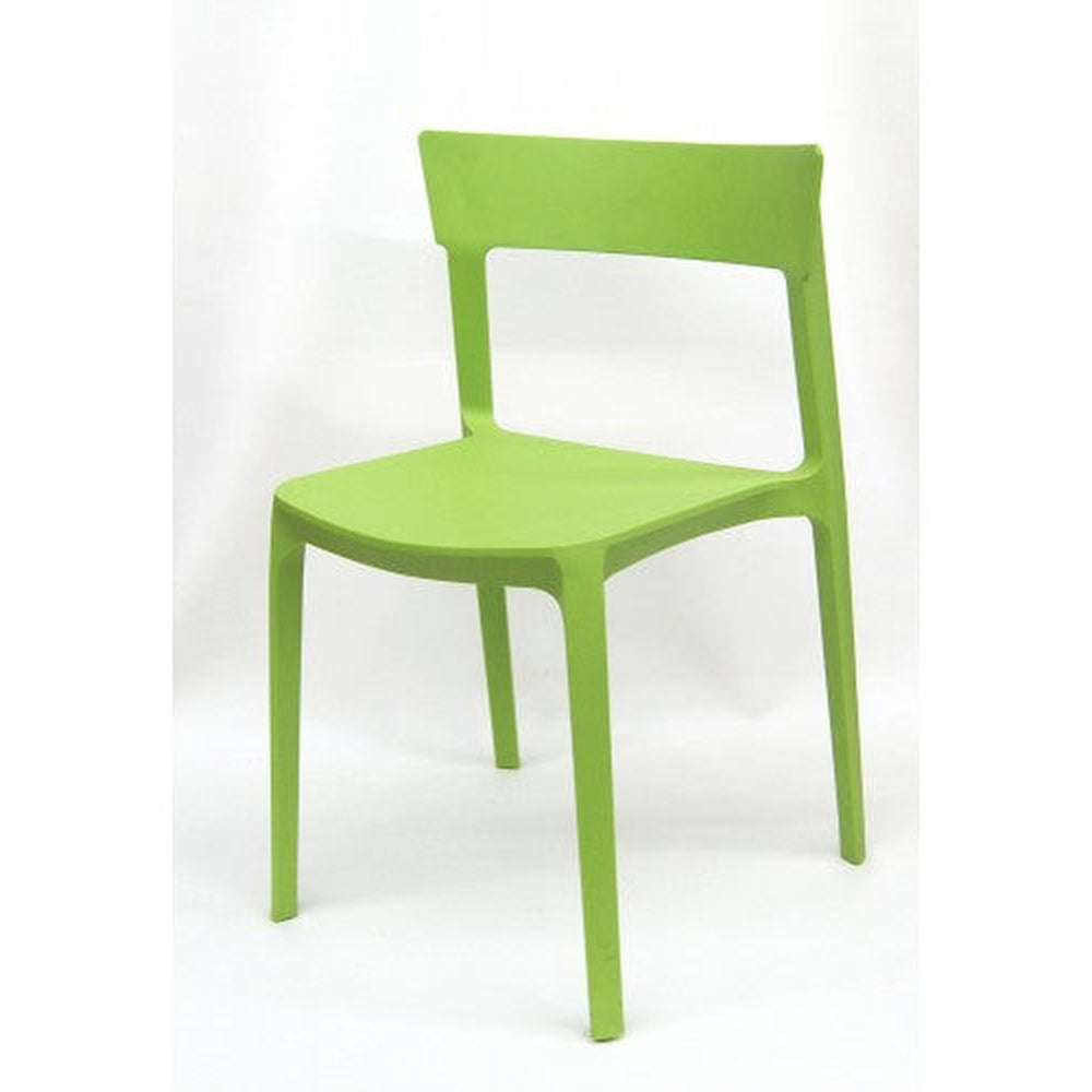 outdoor plastic stackable side chair