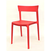 outdoor plastic stackable side chair