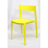 outdoor plastic stackable side chair