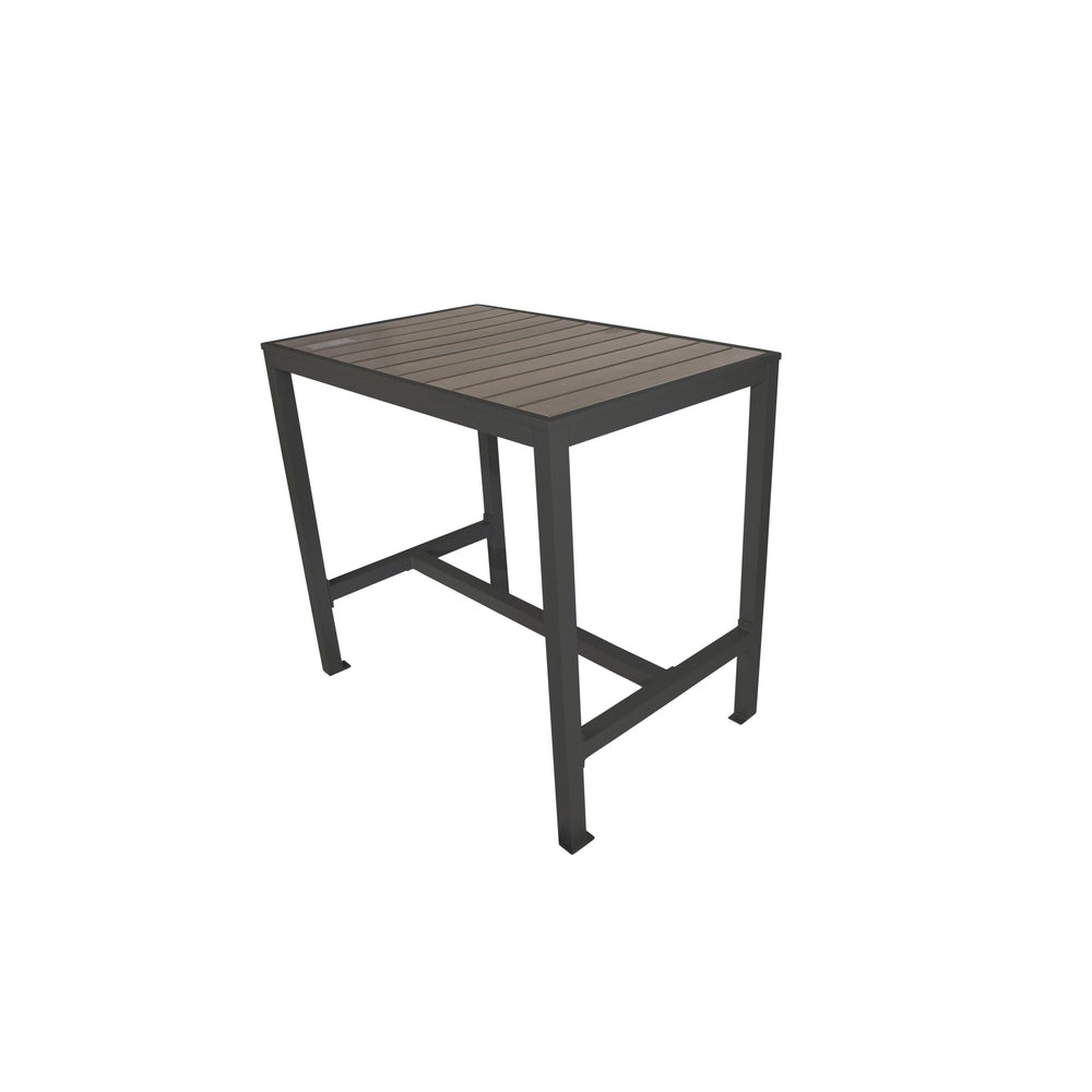 seaside 4 leg bar height bolt down table