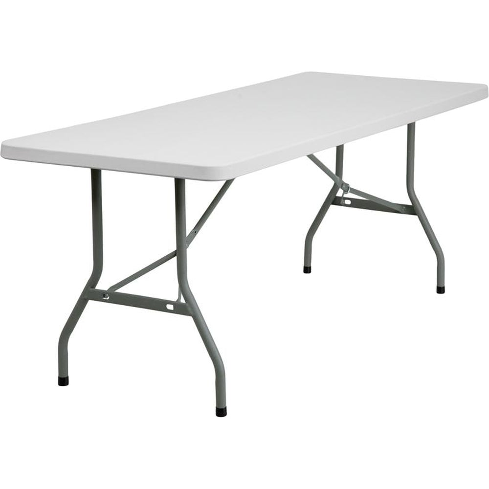 24w x 48l granite white plastic folding table