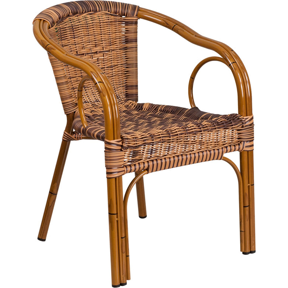 rattan bamboo aluminum chair