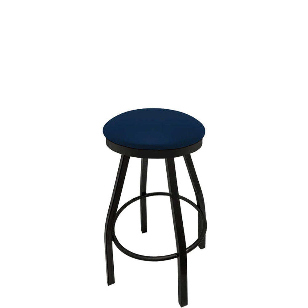 os slimline button top barstool with black swivel frame