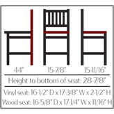 os verticalback barstool