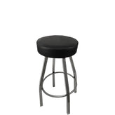 os xl button top barstool with clear coat swivel frame